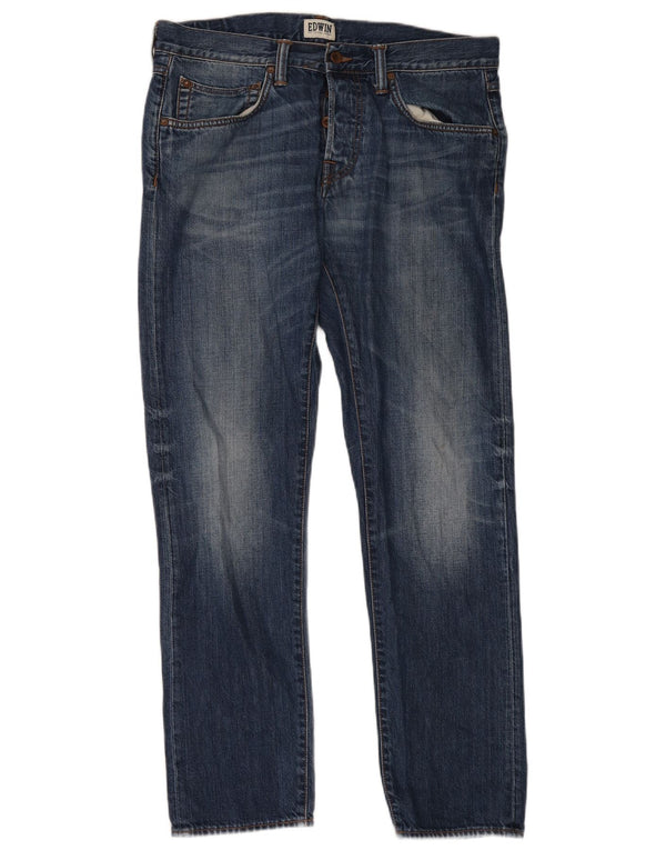 Edwin Mens Relaxed Fit Straight Jeans W34 L32 Blue