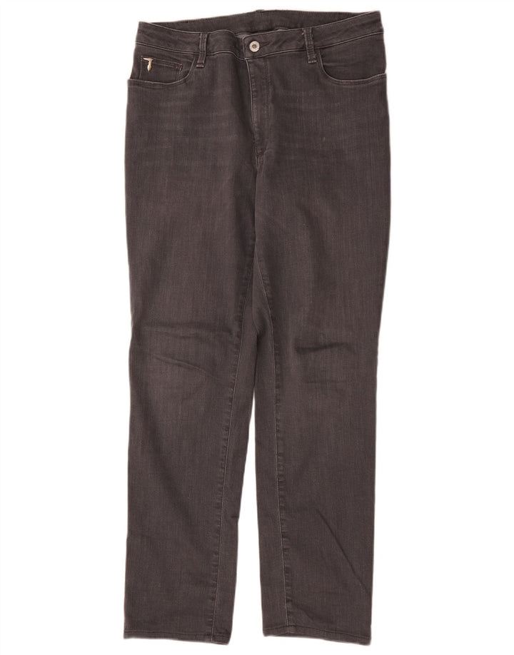 Trussardi Womens Straight Jeans W36 L29 Grey Cotton