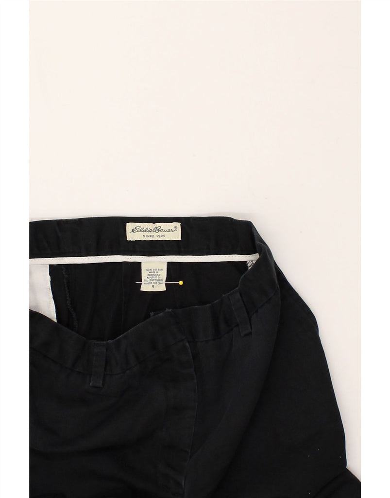 EDDIE BAUER Womens Straight Chino Trousers US 8 Medium W28 L30 Black | Vintage Eddie Bauer | Thrift | Second-Hand Eddie Bauer | Used Clothing | Messina Hembry 