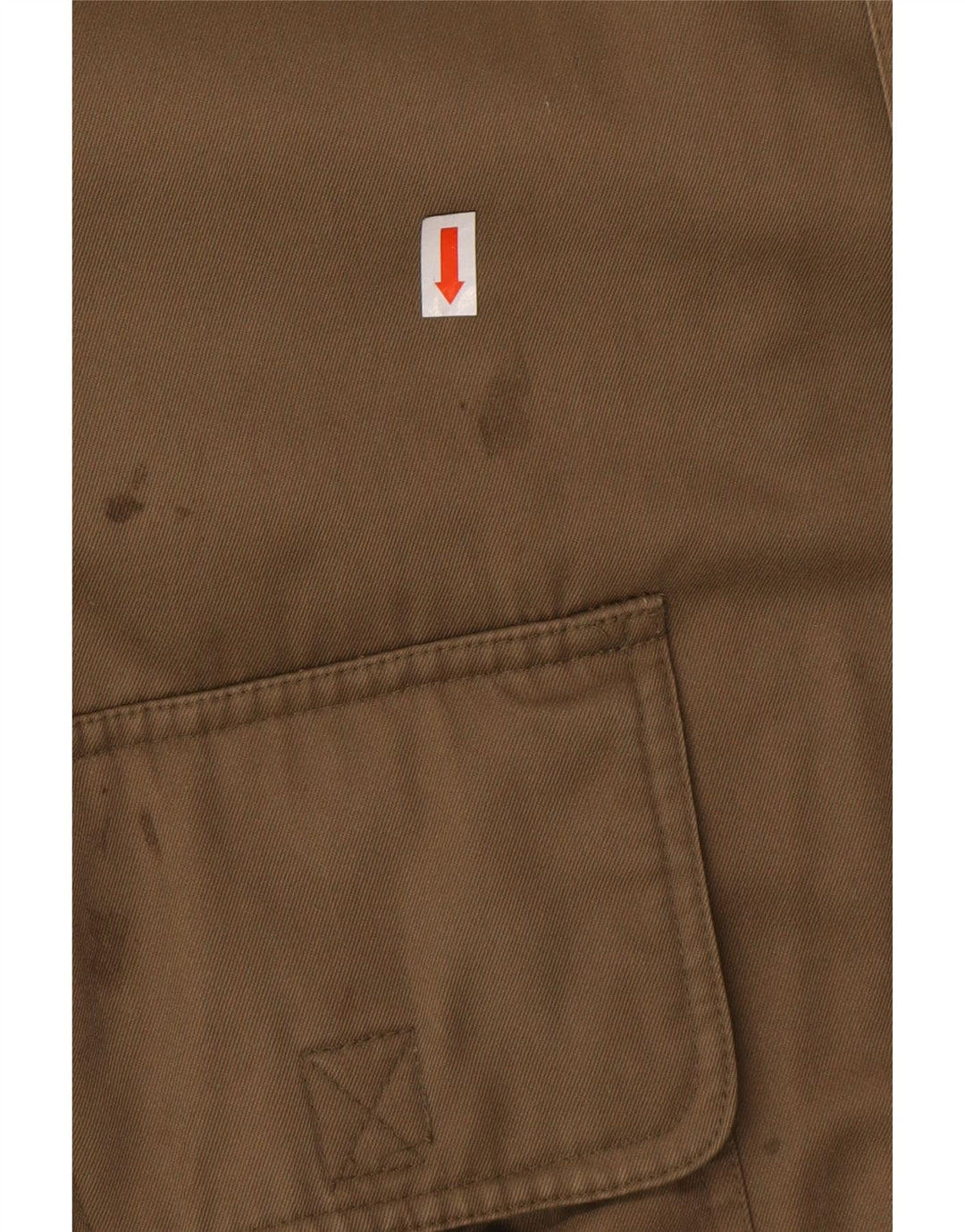 UNIVERS Mens Hooded Utility Jacket IT 52 XL Brown Cotton