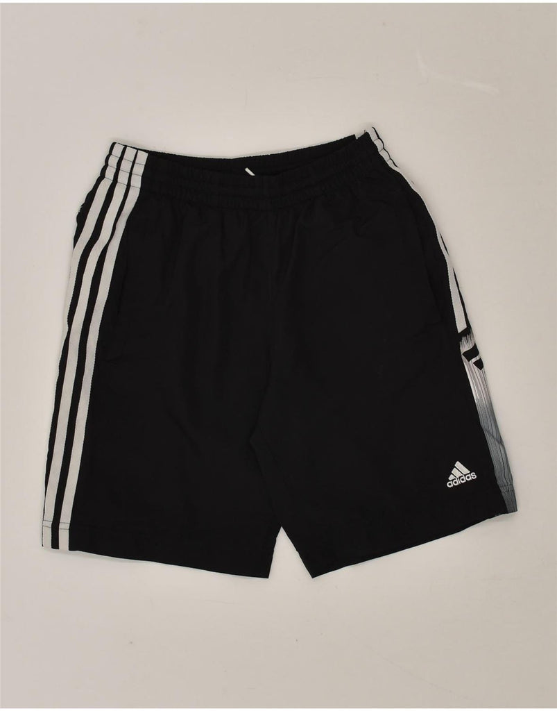 ADIDAS Boys Sport Shorts 11-12 Years Black Polyester | Vintage Adidas | Thrift | Second-Hand Adidas | Used Clothing | Messina Hembry 