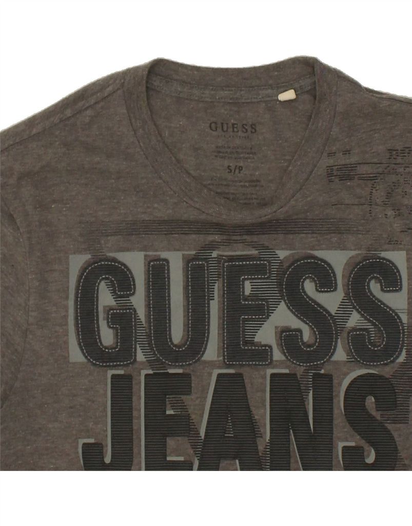 GUESS Mens Graphic T-Shirt Top Small Grey Cotton | Vintage Guess | Thrift | Second-Hand Guess | Used Clothing | Messina Hembry 