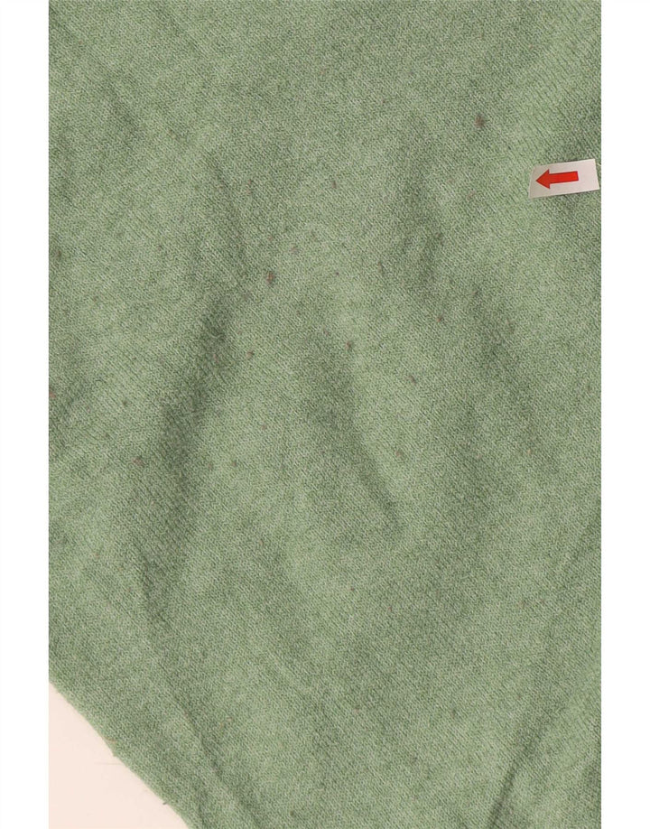 Marks & Spencer Womens Oversized Crew Neck Jumper Sweater UK 16 Large Green