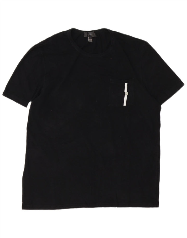 Richmond Mens T-Shirt Top IT 52 Large Black Cotton