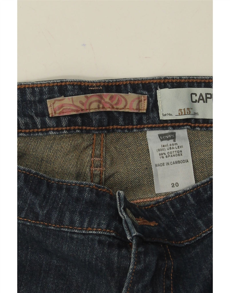 LEVI'S Womens 515 Capri Jeans US 20 3XL W40 L19 Blue Cotton Vintage Levi's and Second-Hand Levi's from Messina Hembry 