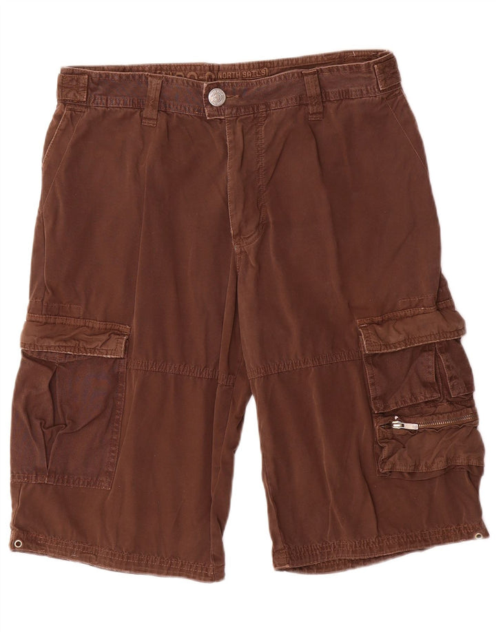 North Sails Mens Cargo Shorts IT 54 2XL W32  Brown Cotton
