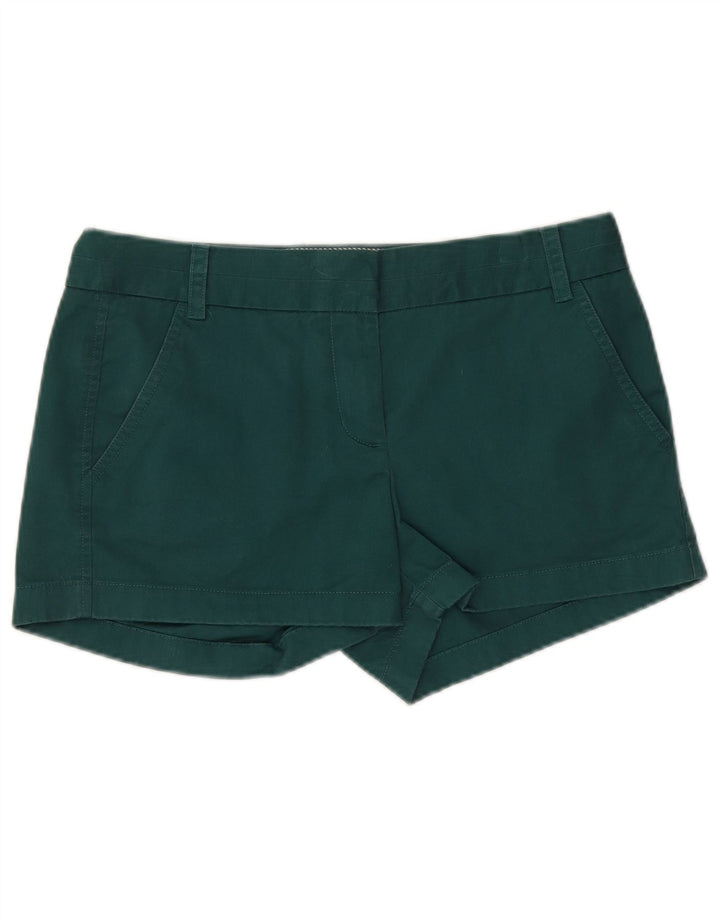 J. CREW Womens Chino Shorts US 4 Small W32  Green Cotton