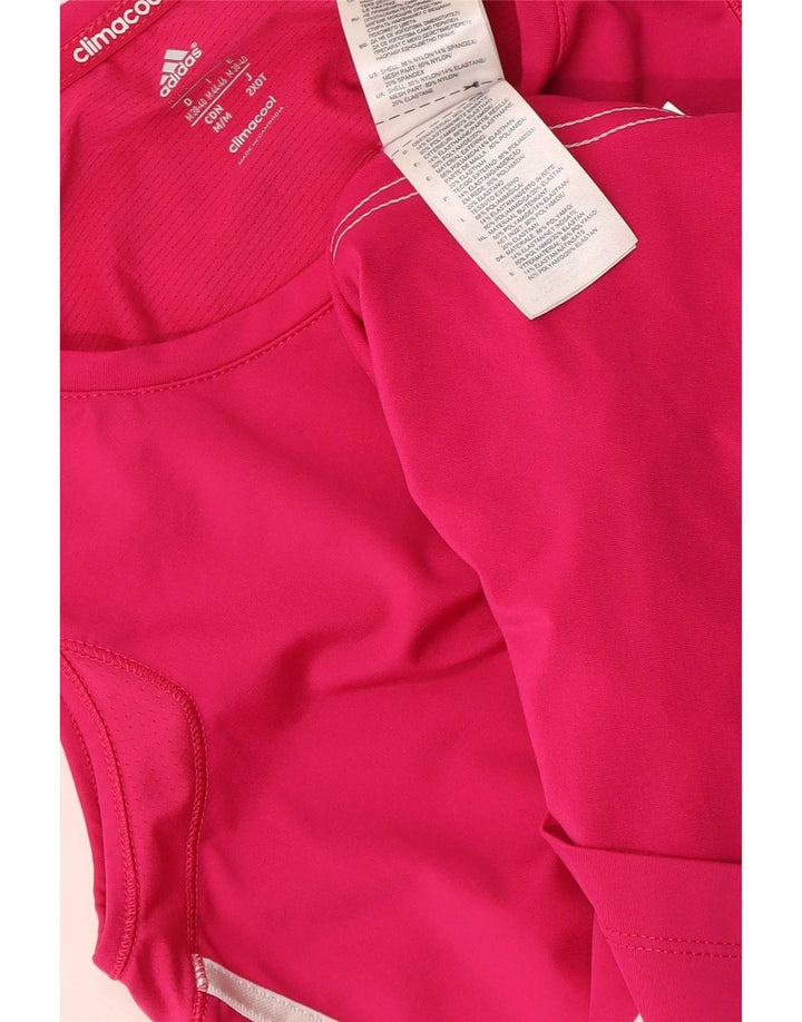 Adidas Womens Climacool Vest Top UK 12/14 Medium Pink Polyamide