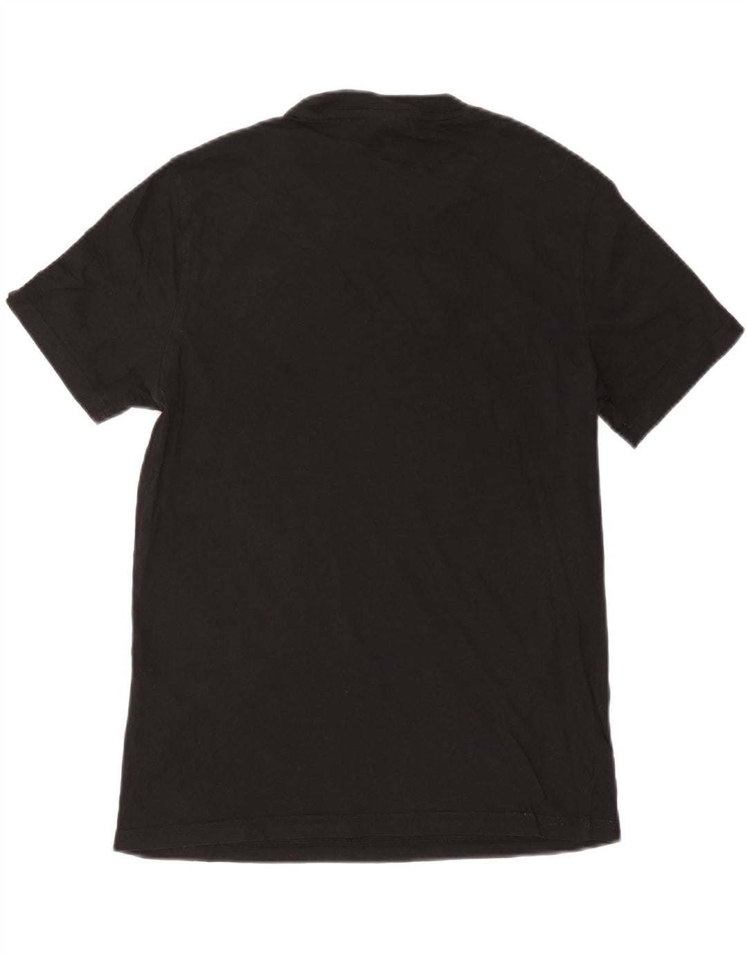 Champion Mens Graphic T-Shirt Top Medium Black Cotton