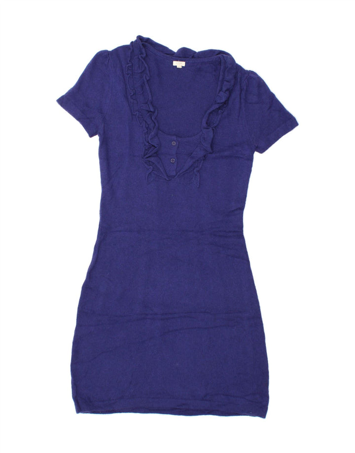 J. CREW Womens Sheath Dress UK 10 Small Blue Viscose Vintage J. Crew and Second-Hand J. Crew from Messina Hembry 
