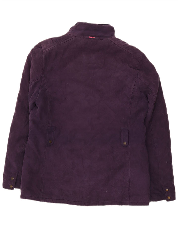 Musto Womens Signature Quilted Jacket UK 14 Large Purple Polyester