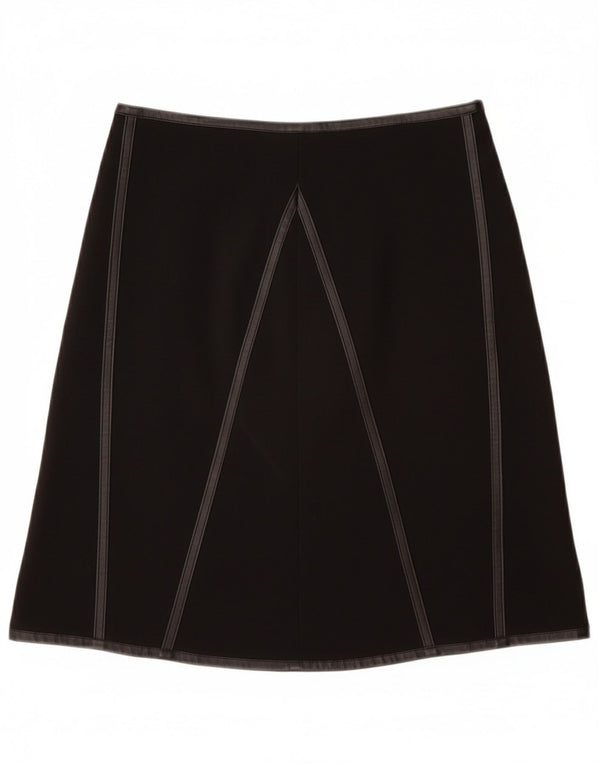 VINTAGE Womens A-Line Skirt W28 Medium  Black