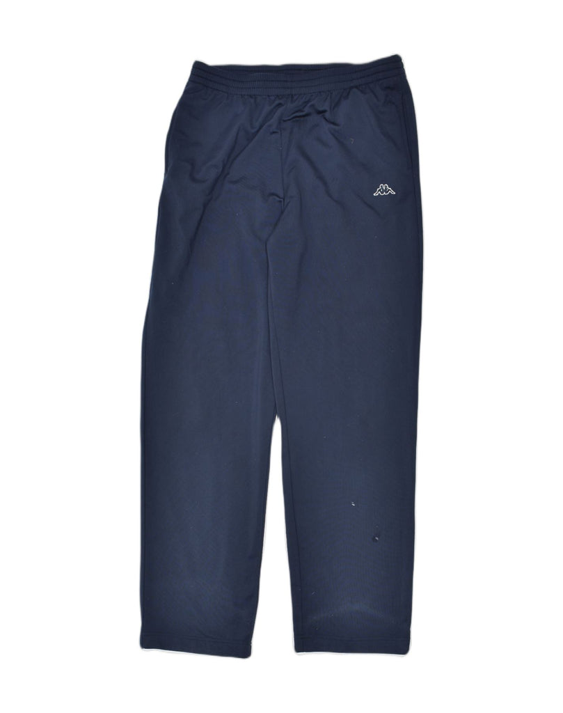 KAPPA Mens Tracksuit Trousers Large Navy Blue Polyester | Vintage | Thrift | Second-Hand | Used Clothing | Messina Hembry 