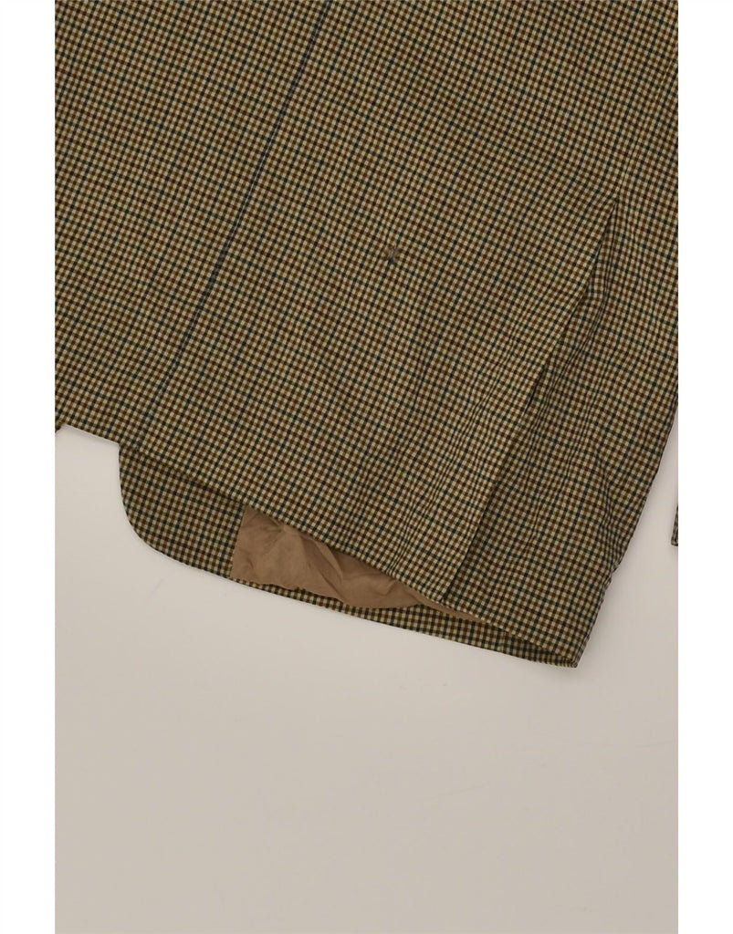 VINTAGE Mens 3 Button Blazer Jacket UK 38 Medium Green Check Virgin Wool | Vintage Vintage | Thrift | Second-Hand Vintage | Used Clothing | Messina Hembry 