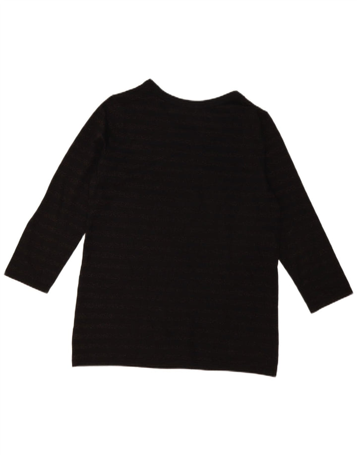 Gap Womens Top 3/4 Sleeve UK 16 Large Black