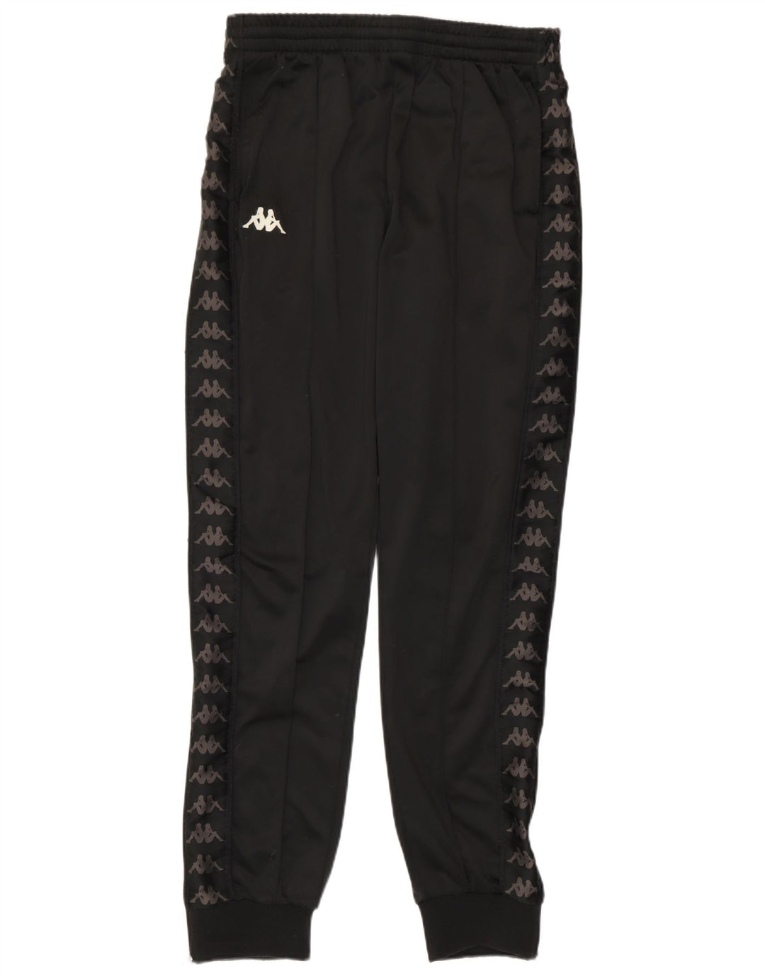 Kappa Mens Graphic Tracksuit Trousers Joggers Medium  Black