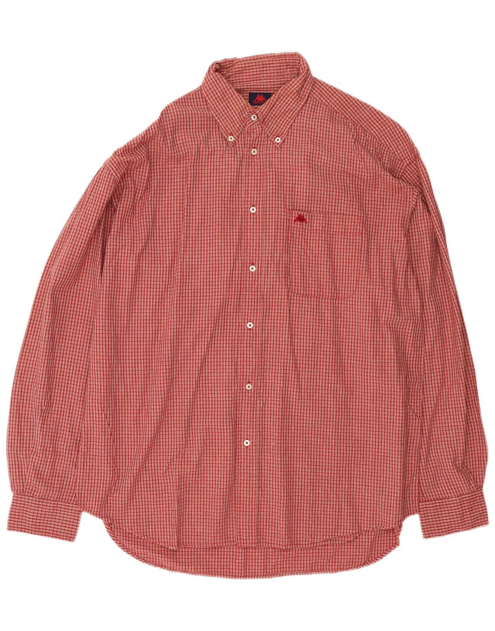 Kappa Mens Shirt XL Red Check Cotton