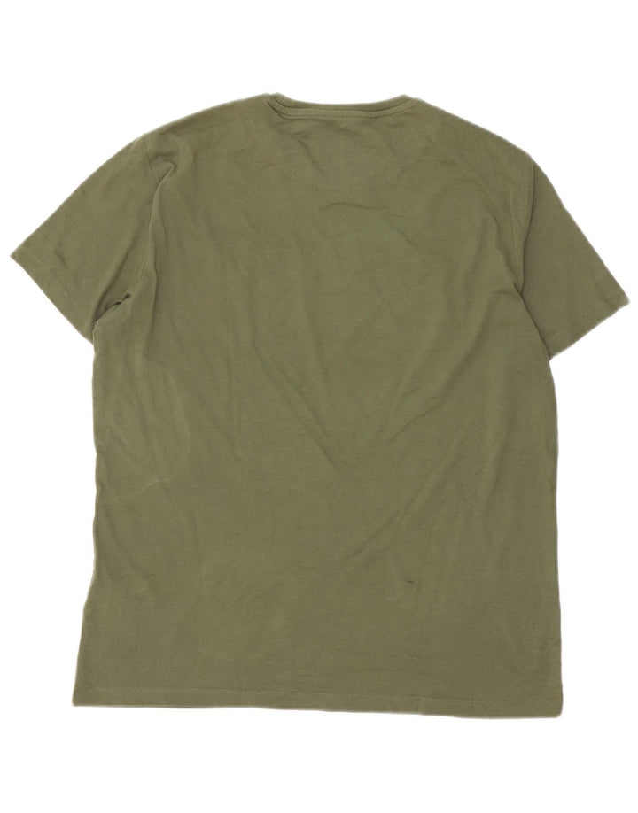 Gas Mens Graphic T-Shirt Top Large Green Cotton