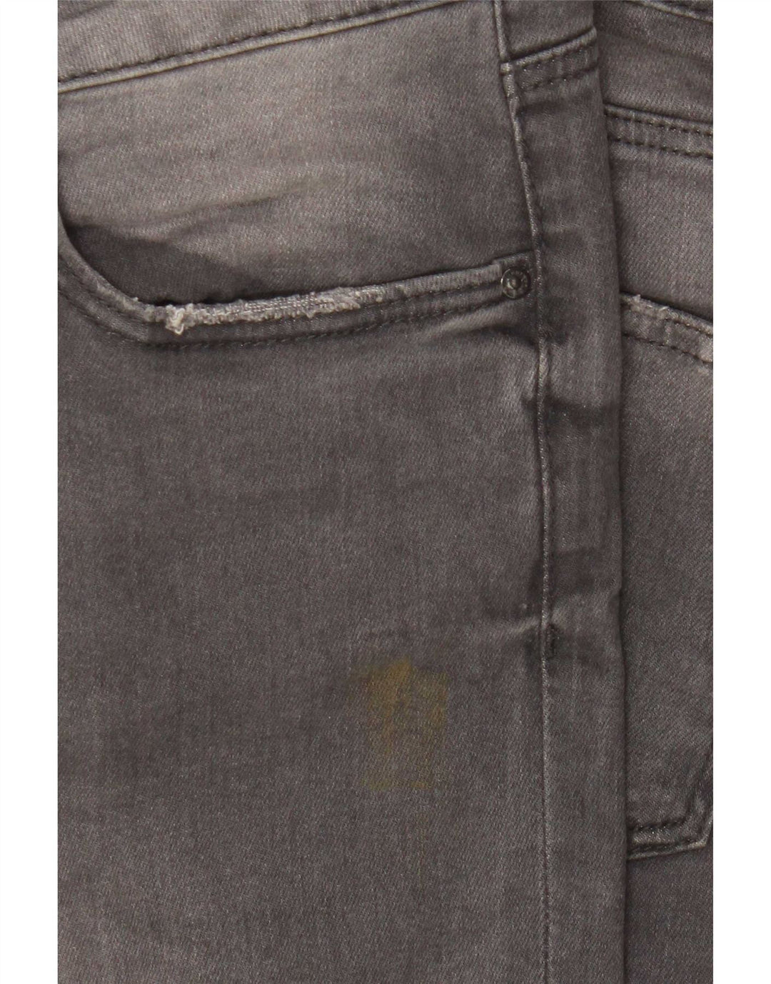 Zara Womens Cropped Jeans EU 40 Medium W30 L25 Grey Cotton