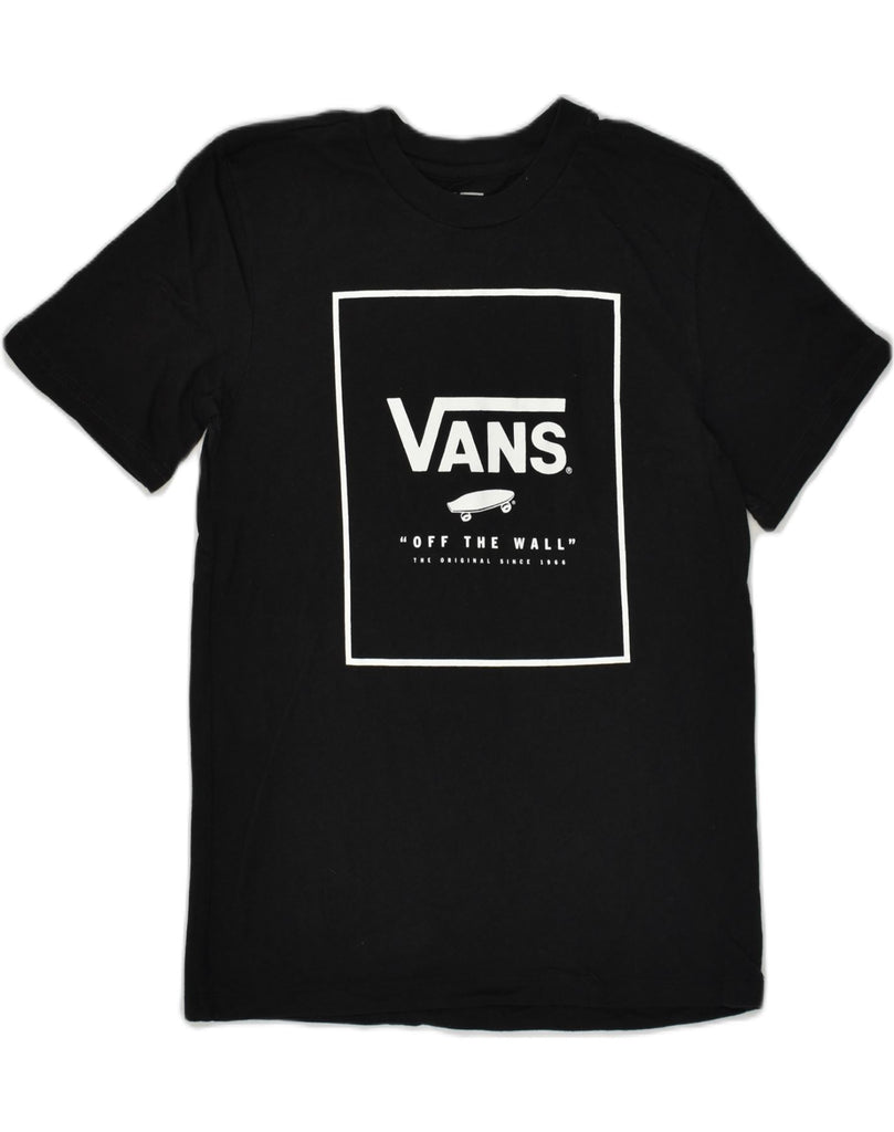 VANS Mens Off The Wall Graphic T-Shirt Top Small Black Cotton | Vintage Vans | Thrift | Second-Hand Vans | Used Clothing | Messina Hembry 