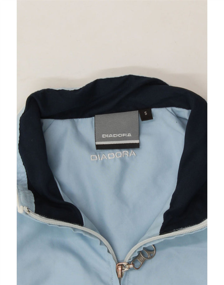 DIADORA Womens Oversized Tracksuit Top Jacket UK 10 Small Blue Polyester Vintage Diadora and Second-Hand Diadora from Messina Hembry 