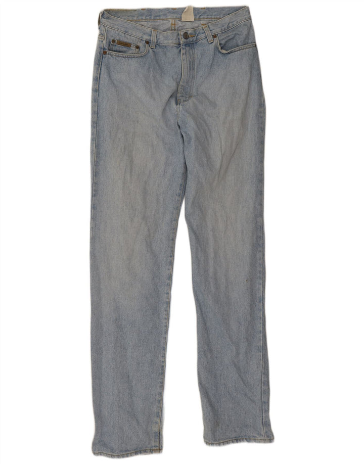 Calvin Klein Mens Straight Jeans W34 L34 Blue Cotton
