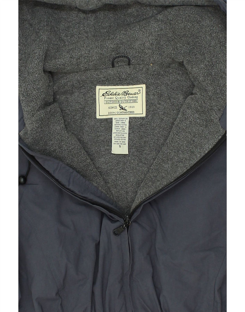 EDDIE BAUER Mens Hooded Windbreaker Jacket UK 36 Small Grey Nylon | Vintage Eddie Bauer | Thrift | Second-Hand Eddie Bauer | Used Clothing | Messina Hembry 