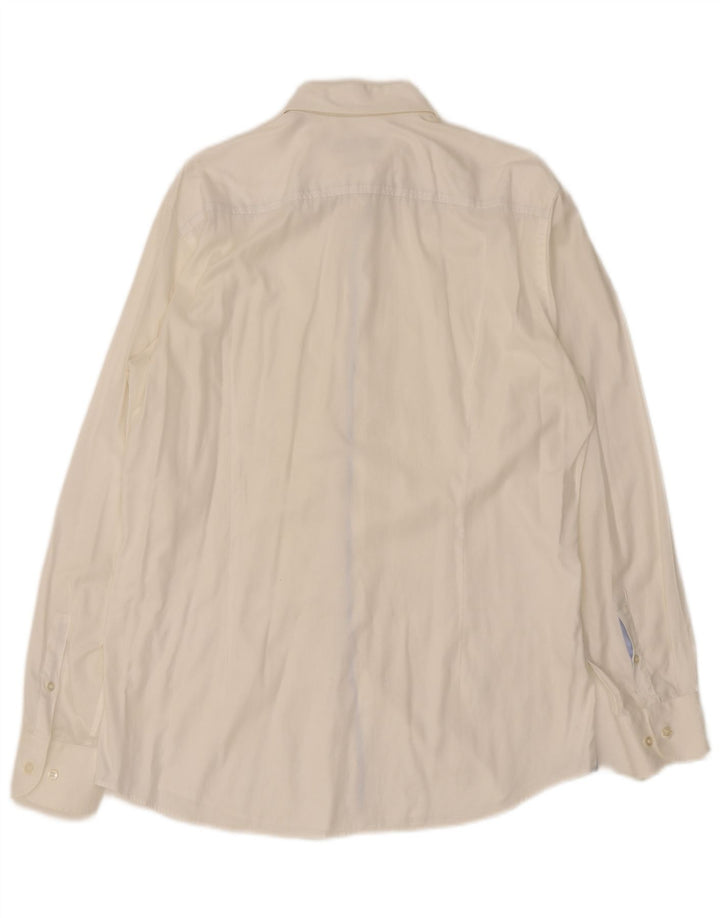 Hugo Boss Mens Slim Fit Shirt Size 16 Large White