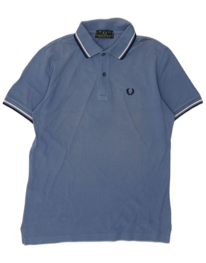 Fred Perry Mens Polo Shirt Small Blue Cotton