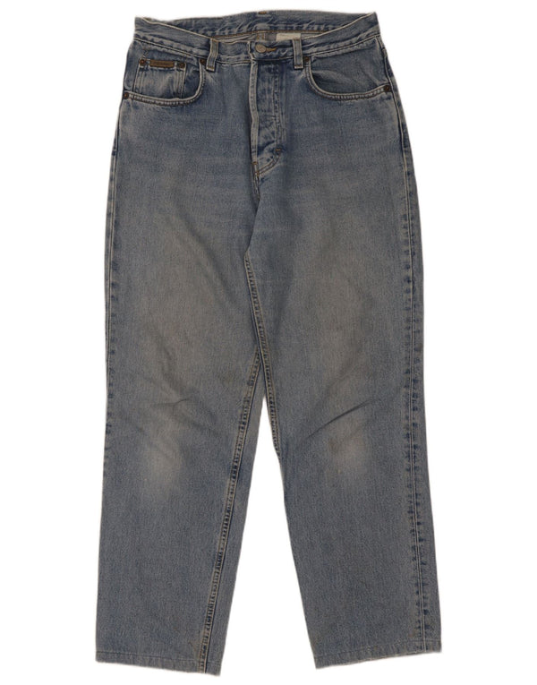 Calvin Klein Mens Straight Jeans W30 L29 Blue Cotton