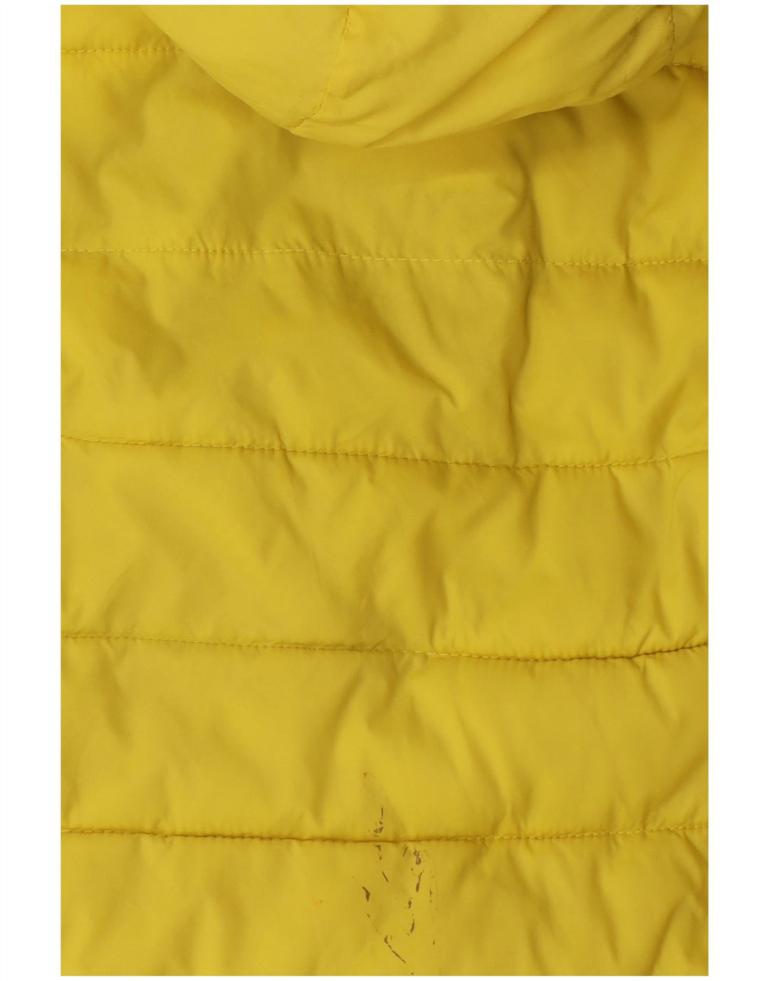 Superdry Womens Hooded Padded Jacket UK 10 Small Yellow Polyester