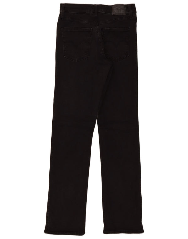 Levi's Womens 314 Shaping Straight Jeans W29 L32 Black Cotton