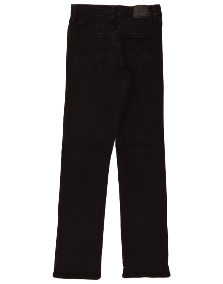 Levi's Womens 314 Shaping Straight Jeans W29 L32 Black Cotton