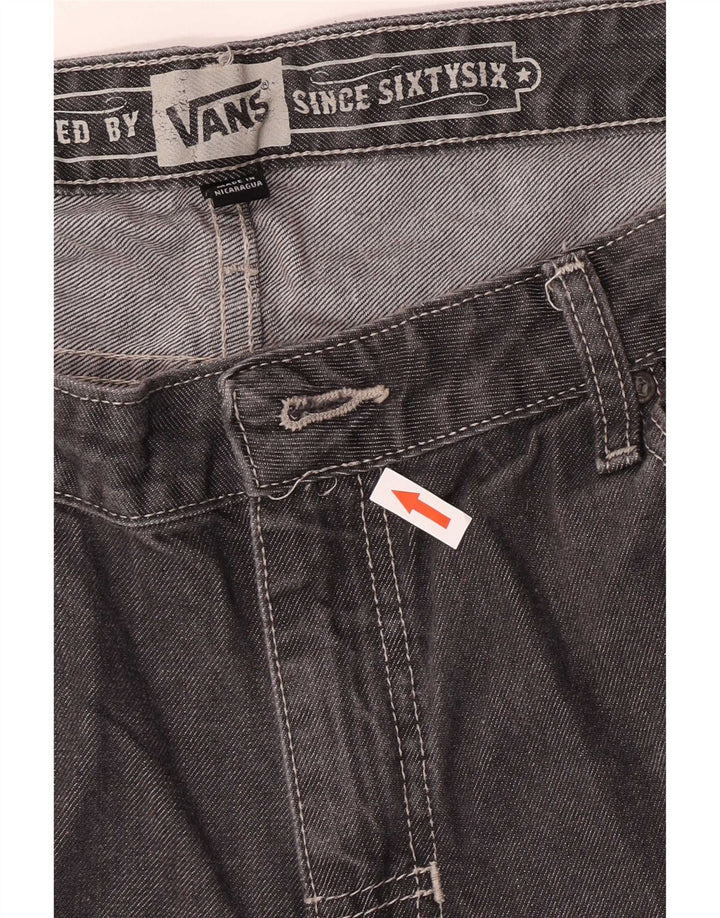Vans Mens Straight Jeans W36 L27 Grey Cotton