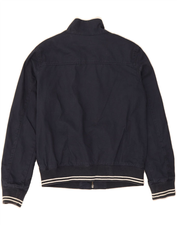 BENETTON Boys Bomber Jacket 10-11 Years XL Navy Blue Cotton Vintage Benetton and Second-Hand Benetton from Messina Hembry 