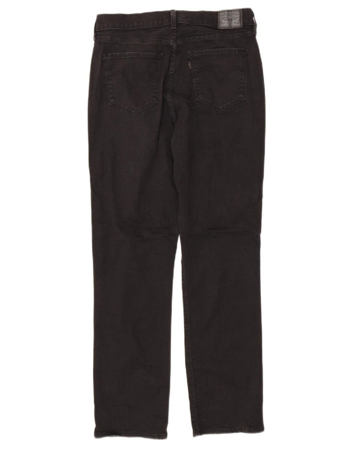 LEVI'S Womens Classic Fit Straight Jeans US 10 Large W32 L31 Black