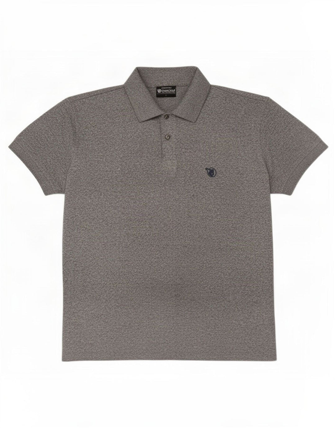 Gymnasium Mens Polo Shirt Large Grey Flecked
