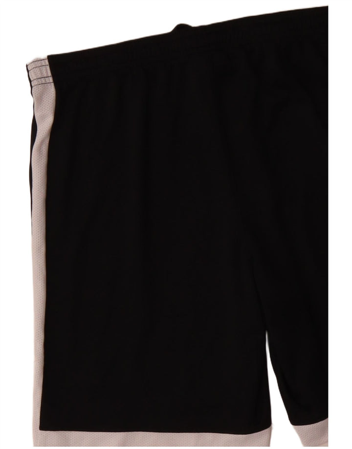 Nike Womens Dri Fit Sport Shorts UK 14 Medium  Black Colourblock Polyester