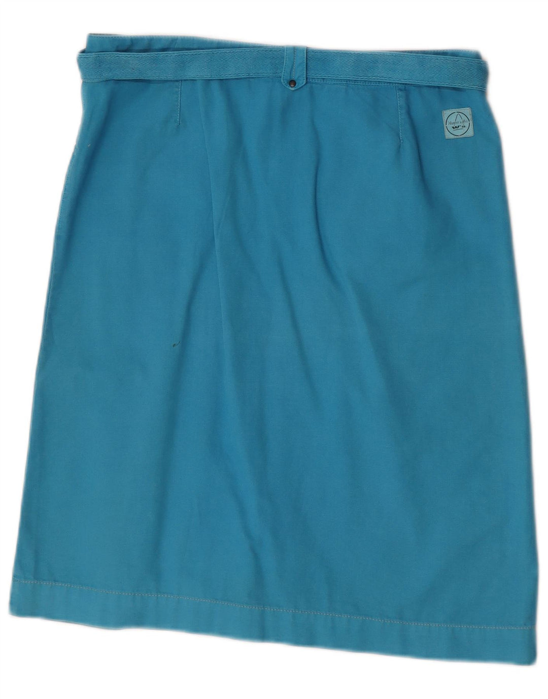 Murphy & Nye Womens Straight Skirt W30 Medium Blue Cotton
