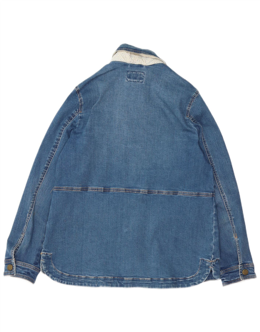 Joules Womens Denim Jacket UK 12 Medium Blue Cotton