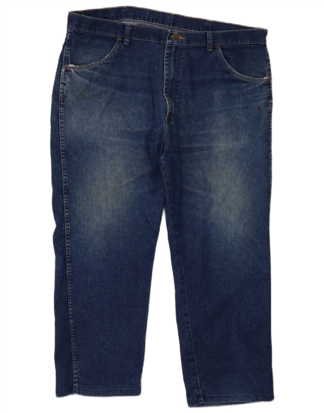 Wrangler Womens Regular Fit Straight Jeans W40 L29 Blue Cotton