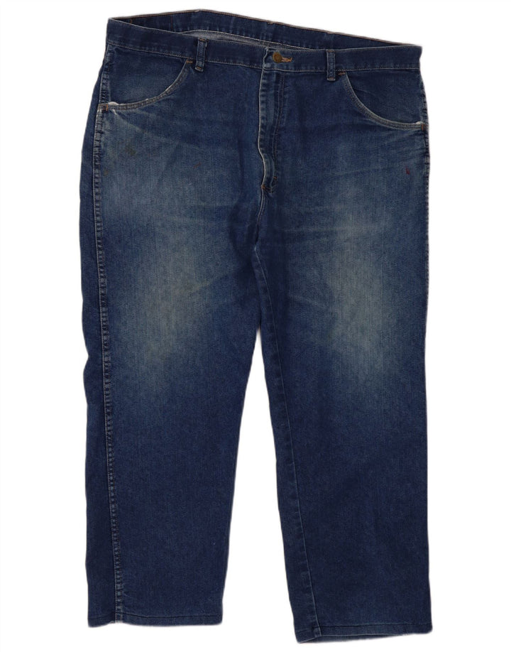 Wrangler Womens Regular Fit Straight Jeans W40 L29 Blue Cotton