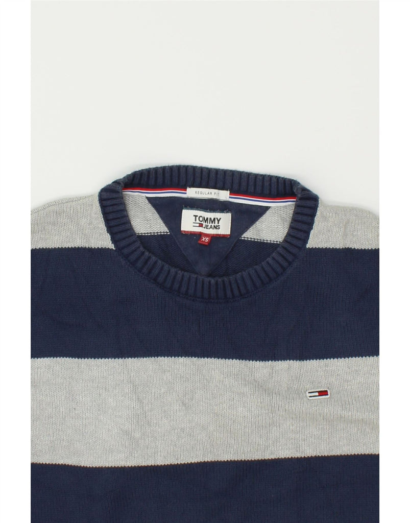 TOMMY HILFIGER Mens Regular Fit Crew Neck Jumper Sweater XS Navy Blue | Vintage Tommy Hilfiger | Thrift | Second-Hand Tommy Hilfiger | Used Clothing | Messina Hembry 