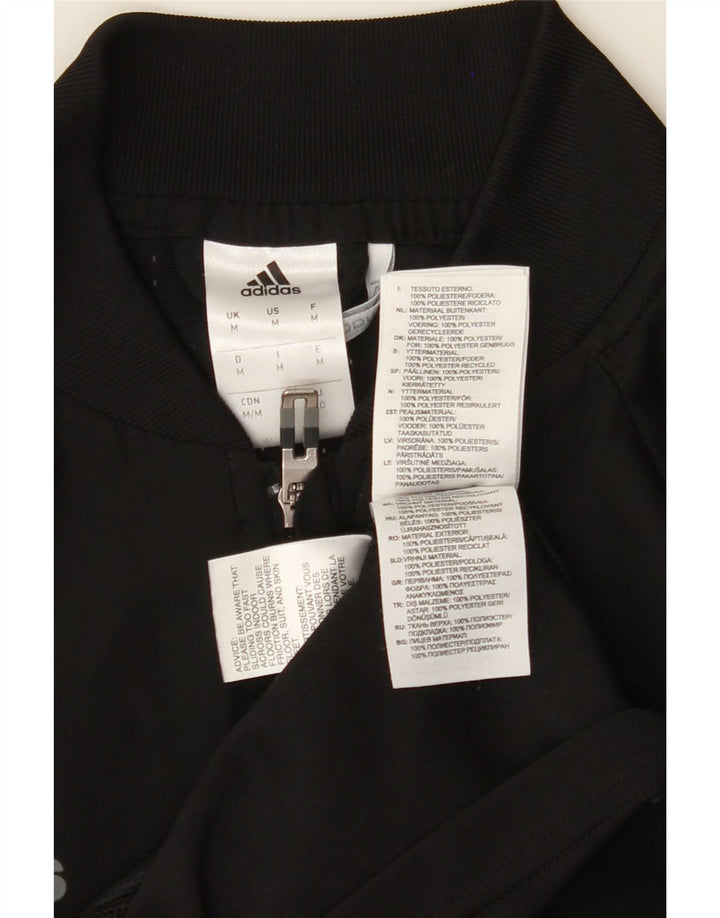 ADIDAS Mens Climacool Graphic Tracksuit Top Jacket Medium Black Polyester Vintage Adidas and Second-Hand Adidas from Messina Hembry 