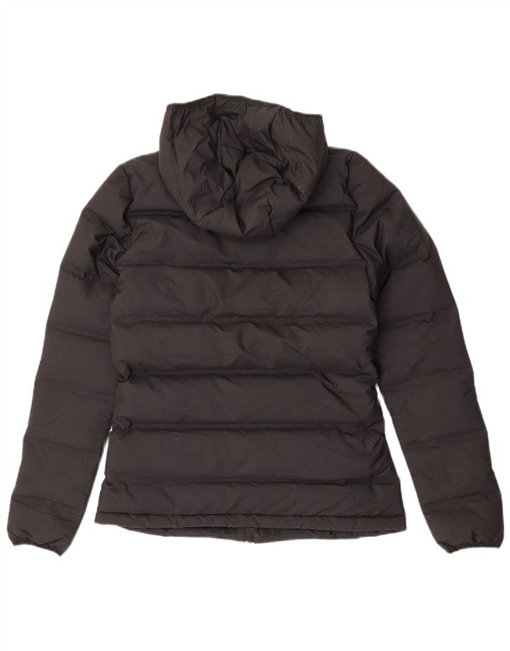 Adidas Womens Hooded Padded Jacket UK 4/6 XS Black Polyester