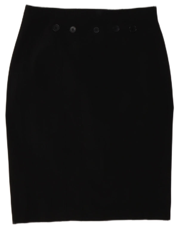 Karen Millen Womens Pencil Skirt UK 14 Large W32  Black Polyester