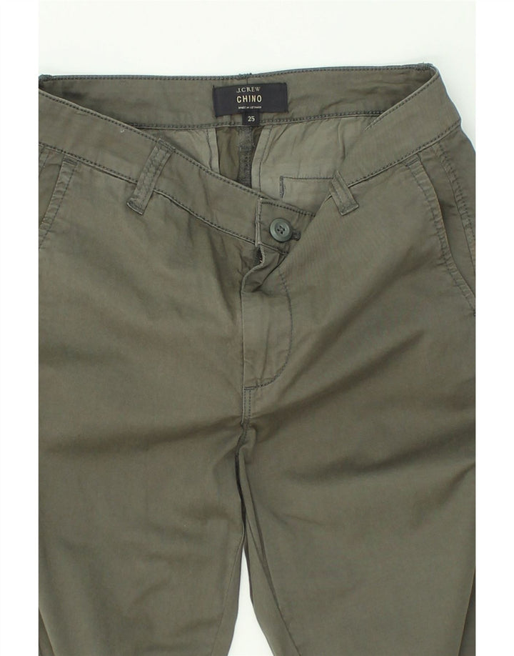 J. CREW Womens Straight Chino Trousers W25 L29  Grey Cotton | Vintage J. Crew | Thrift | Second-Hand J. Crew | Used Clothing | Messina Hembry 