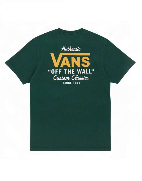 Vans Mens Classic Fit Graphic T-Shirt Top Medium Green Cotton