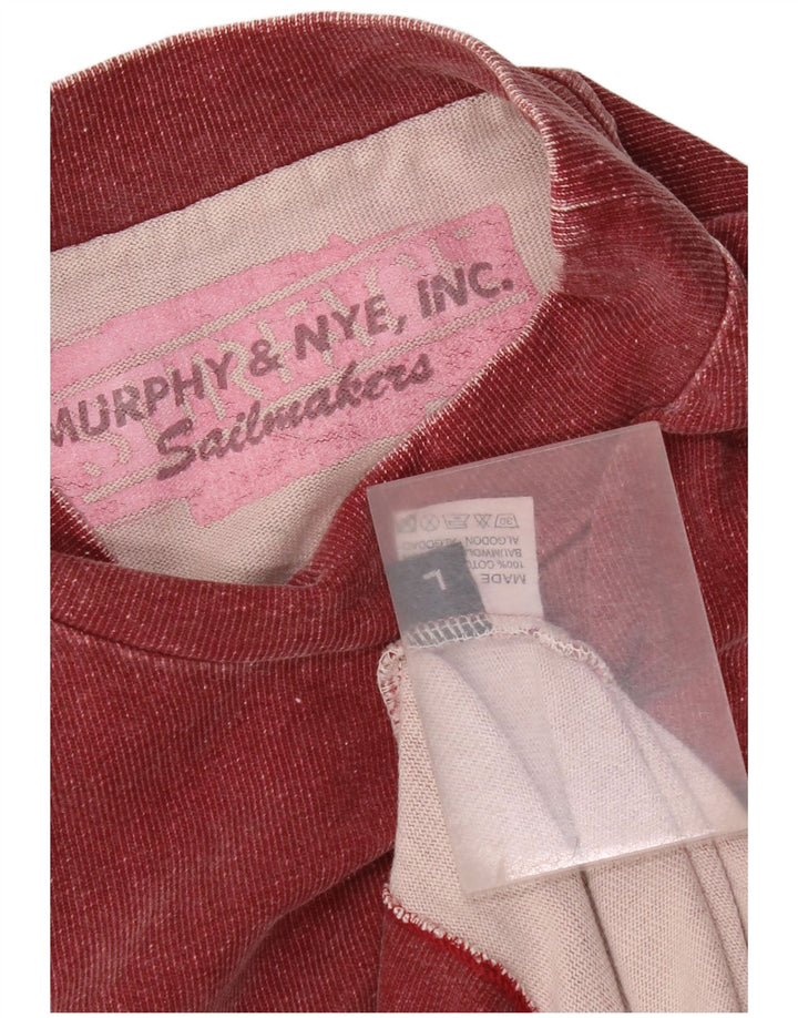 Murphy & Nye Mens Sailmakers Graphic Sweatshirt Jumper Large Red Cotton