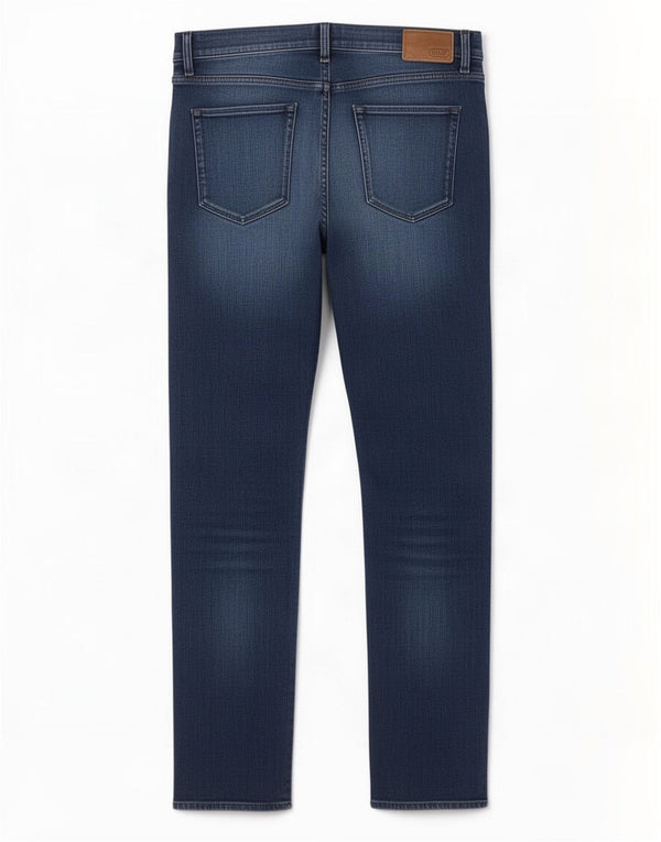 Hugo Boss Mens Straight Jeans W34 L32 Blue Cotton